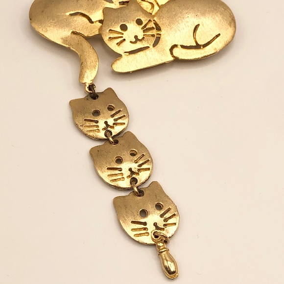 Vintage Ultra Craft Cat Kitten Kitty Brooch Pin - Picture 3 of 5